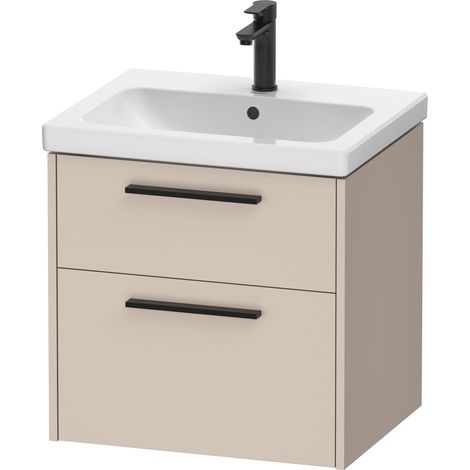 Duravit D-Code Meuble sous-lavabo, 1 tiroir, 584x460mm, découpe (1/3)