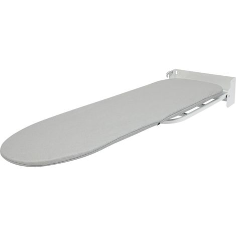 Planche à repasser pliable compacte pour montage mural, planche à repasser en armoire, pivotante à 180°, table de repassage en acier au carbone, pour centrale à vapeur, 93 x 31,5 cm (1/5)