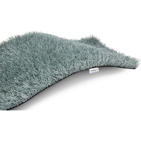 Gazon synthétique Exelgreen - Shaggy 35mm gris - 1,33m x 1,9m (1/5)