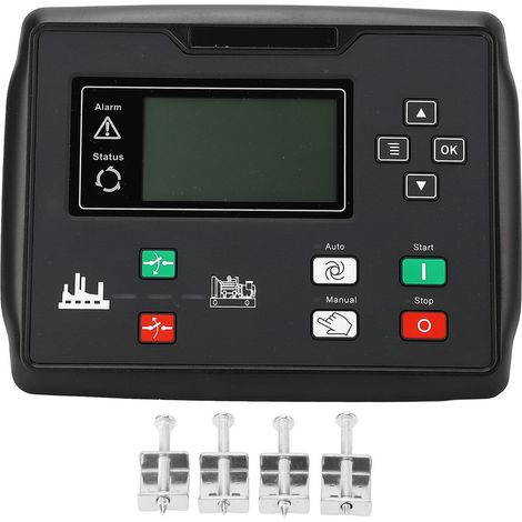 Module de contrôle automatique de démarrage générateur avec interface RS485, 15-360V, unité de commande auto-start pour groupe électrogène, boîtier de gestion de mise en marche, 1 pièce. (1/5)