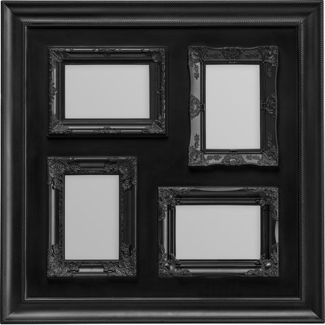 Premier Housewares 4 Photo Black Plastic Multi Photo Frame (1/2)