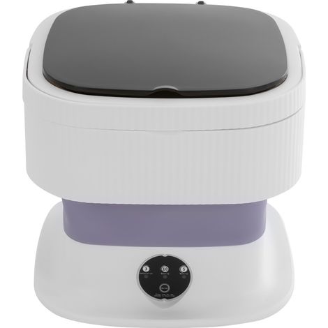Machine à laver portable pliable - 10L - 40W - 320 tr/min - 3 modes - Pour camping, studio, voyage - Légère 2,1 kg