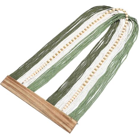 Décoration murale nordique en macramé pour chambre à coucher, faite main, couleurs assorties (1/5)