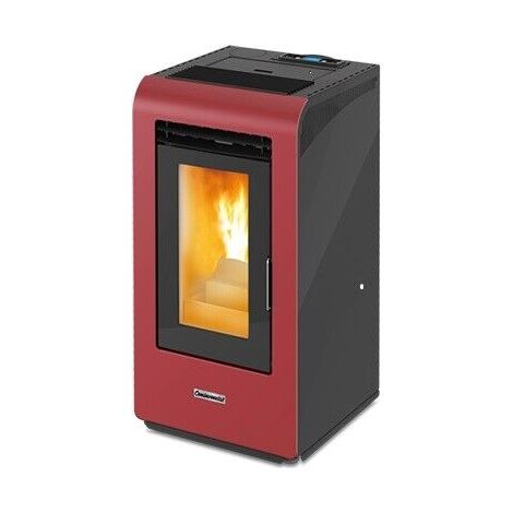 CAYENNE ZCY - Poêle à pellets CANALABLE AMG bordeaux - 12 KW