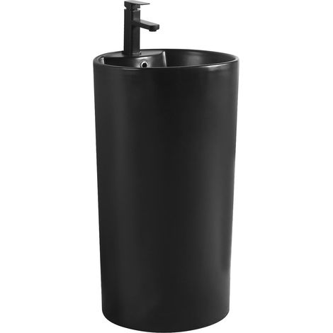 Mexen Mana lavabo independiente 45 x 45 cm, negro mate - 26074670 (1/2)