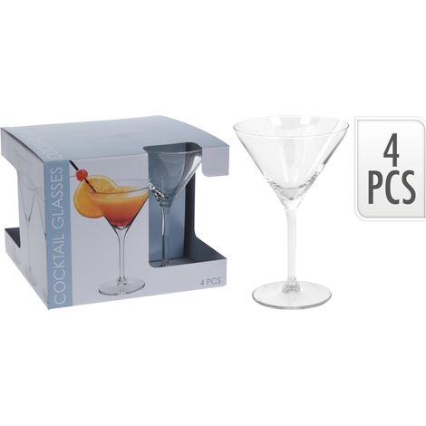 Set di Bicchieri da Cocktail Krosno Trasparenti 260 ml