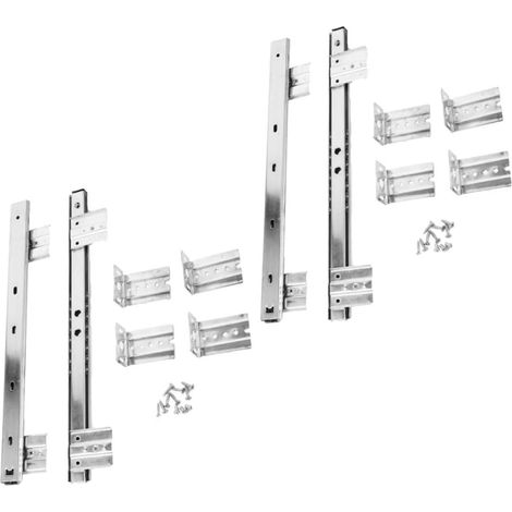 SHINEOFI Lot de 2 rails coulissants d'extension pour placard, une et (1/5)