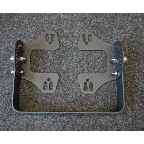Equerre de fixation métal noire largeur orientable pour luminaire et projecteur Highbay 100-150W