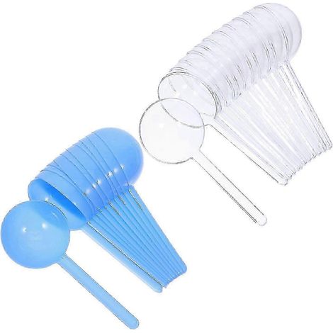 Boîte de rangement transparente en plastique pour sucettes, présentoir rond pour bonbons et chocolats avec couvercle, compatible avec les fêtes, la cuisine ou la présentation - Lot de 12 (1/5)