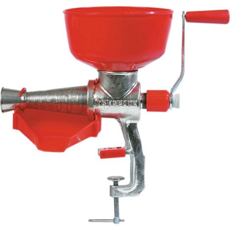 Spremipomodoro manuale con imbuto in plastica e cono filtro in acciaio inox -N. 3 (1/4)