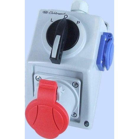 Elektromet Installationsset 4-poliger Stecker 32A 400V