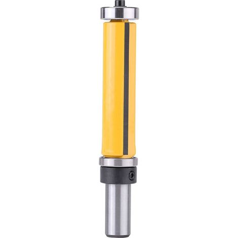 Outil de finition de bord de routeur à bois droit, tige de 2-1/2 "L x 3/4" de diamètre, tige de 1/2 "avec roulements (1/5)