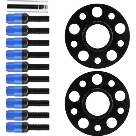 Kit d'entretoises de roue M14x1,25 avec bride de 20 mm pour BMW Série 1 F40 (2019-2020) - Bleu (1/5)