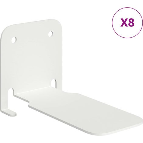 Maison Exclusive - Schwebendes Regal mit Regal 8 pcs Weiß 6 x 10,