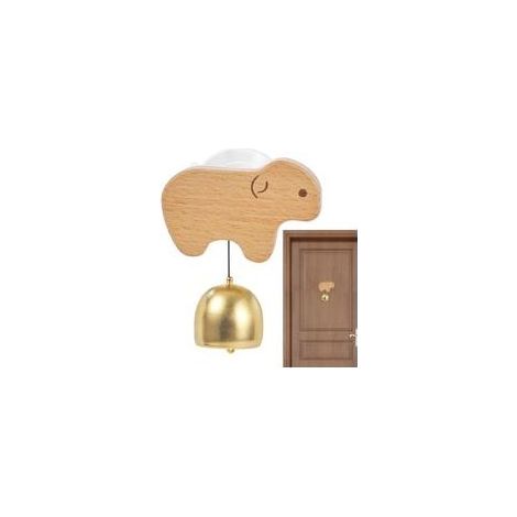 Sonnette de porte pour commerçants - Sonnette de porte à ventouse petit mouton Sonnette de porte d'entrée commerciale pour les commerçants, les magasins de détail et la maison - Cloche souveni (1/5)