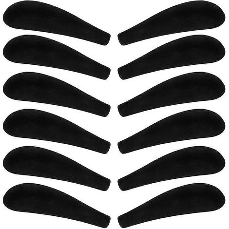 Épaulières de cintre en velours noir, protège-vêtements antidérapants, lot de 12 (1/5)