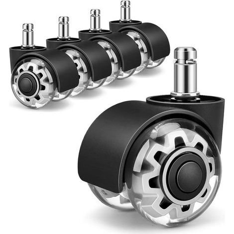 Bürostuhlrollen – 5er-Set – 11 x 22 mm – Universal (1/5)