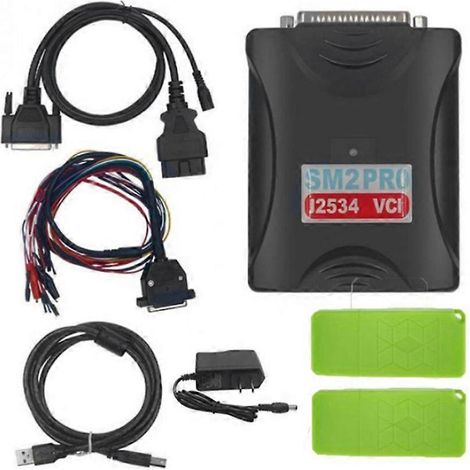 Compatible avec le programmateur d'ECU SM2 Pro J2534 VCI, avec dongle, prend en charge la fonction de lecture/écriture de l'ECU, version 1.20-67, outil de flashage EEPROM de bureau, connecteur standar