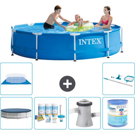 Intex Piscina con struttura Rotonda - 305x76 cm - 7-pezzi  S31479