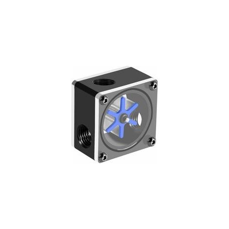 Débitmètre indicateur de débit 3 voies G1/4 pour système de refroidissement PC – (1/5)