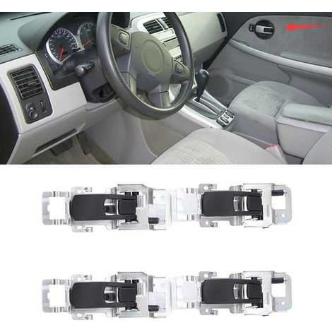 Juego de manijas interiores de puerta izquierda y derecha (4 piezas) para Chevrolet Equinox 2005-2009, número de pieza 15926295 (1/5)