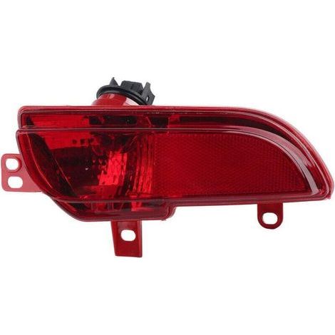 Conjunto de faro antiniebla trasero izquierdo 6350HA, carcasa roja de repuesto para Peugeot 206+ 2009-2012 (1/4)