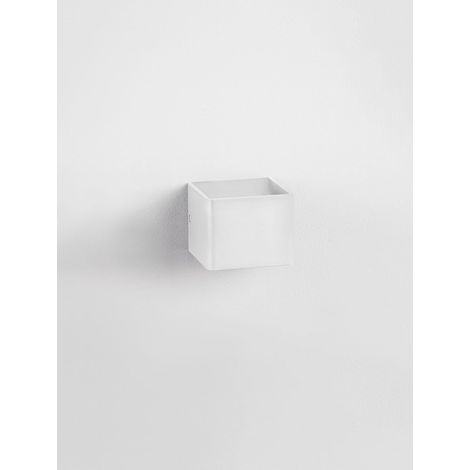 Applique murale LED Nova Luce Epic aluminium blanc L 10 cm 6 W 3000 K pour chambre 600 lm réf. 9136181 (1/3)