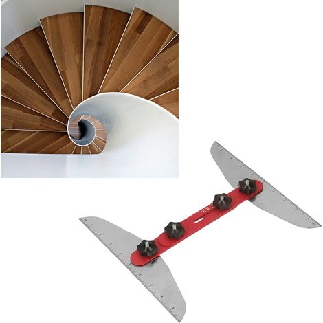 Règle d'escalier pliable multifonctionnelle rouge pour usage domestique (1/5)