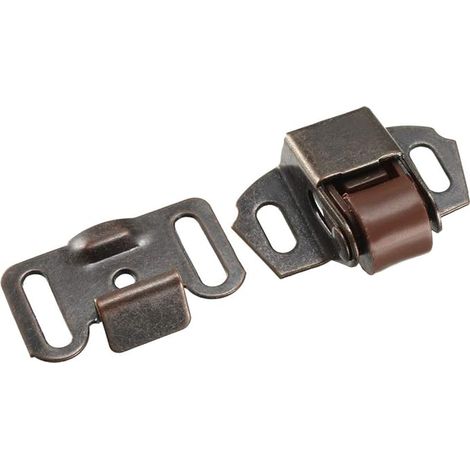BEBUSINGOTO Porte d'armoire Vintage, serrure à rouleau unique, quincaillerie à bille en cuivre, 3 pièces (1/4)