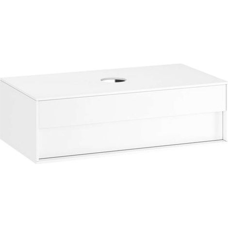 Ravak Step - Waschtischunterschrank SD, 100x54x31 cm, 1 Schublade, weiß/weiß X000001429 (1/3)