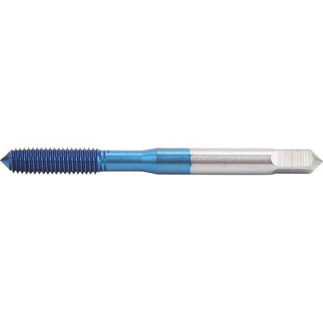 Mèche à tarauder M5, acier tungstène revêtu bleu nano, outil de taraudage droit métrique à poignée machine. (1/5)
