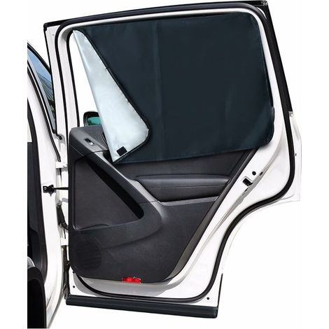 Sonnenschutz fürs Auto, Sonnenschutzvorhang fürs Kinderauto mit Magneten, reflektiert und absorbiert UV-Strahlen und Sonnenlicht, für die hintere Seitenscheibe, 2er-Set (1/5)