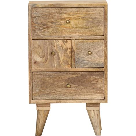 Maison Exclusive - Comodino 36x30x60 cm in Legno Massello di Mango (1/5)