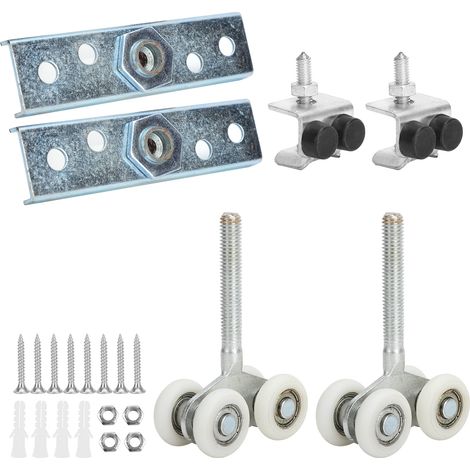 de 3 roulettes de 40 mm pour rail de porte coulissante