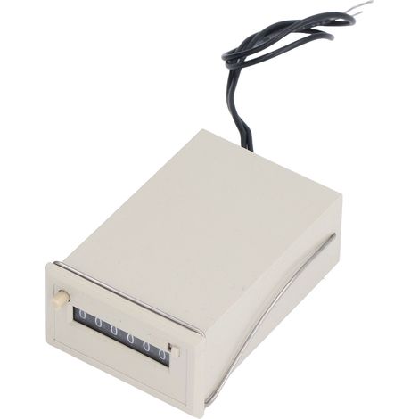 Compteur électromagnétique 0-999999 impulsions pour applications mécaniques, pétrolières et textiles, 24 V CC