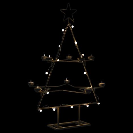 Metal Christmas Tree for Decoration Black 75 cm vidaXL (1/5)