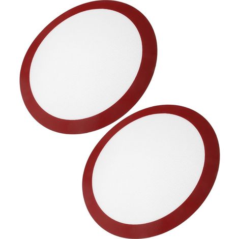 TOYANDONA 2 Pièces Tapis de Ronds en Silicone Accessoires Cuisine Résistants Haute Température Faciles à Nettoyer pour Friteuse à Air et Four'sizename'23.50X23.50X0.10CM