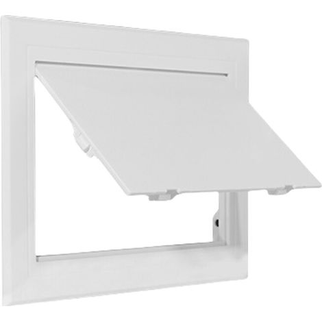 Puerta de acceso ABS, techo montado en la pared, trampillas blancas, -300x300