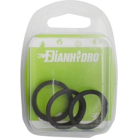 3 PZ GUARNIZIONI CONICHE NERE BLISTER pz.3 - Diam. mm 25