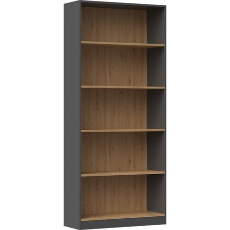 Top-e-shop R80 ANT ART Bücherregal anthrazit 80 cm (1/3)