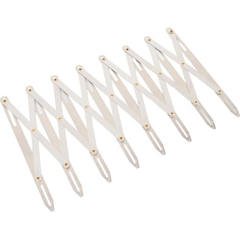 Jauge de couture extensible en aluminium de 16 cm (6,3 po) avec séparateur d'espace égal, outil de couture extensible pour boutons, plis et travaux manuels. (1/5)