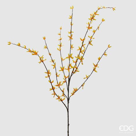 EDG Enzo De Gasperi Ramo Forsitzia Rex 7 Rami Artificiale H 120 Cm Yellow (1/4)