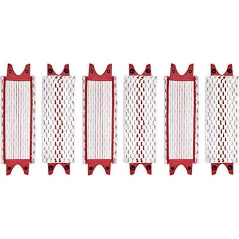 Set of 6 microfiber mop heads – Machine washable – For cleaning hard floors – Compatible with Vileda UltraMax (1/5)