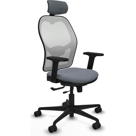 Chaise de bureau piqueras y crespo Jorquera noir mousse injectée (1/2)