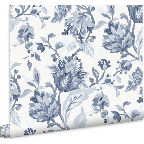 Laura Ashley Vliestapete Adwick Trail Dark Seaspray 10mx52cm (1/5)