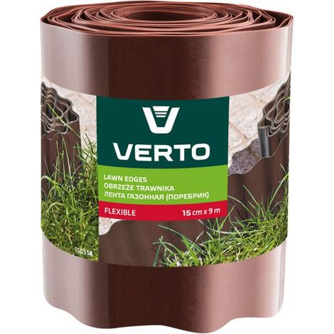 Bordure De Pelouse - 15 Cm X 9 M - Marron - Pour Jardin Extérieur - 1 Pièce (1/5)