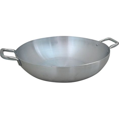 Tegame Alto in Alluminio con 2 Maniglie Ø34 cm Professionale (1/3)