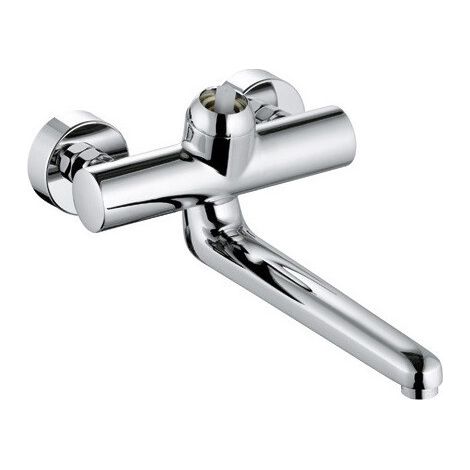 Mezclador monomando de pared PROVITA DN 15 saliente 317 mm, conexiones S cromo KLUDI