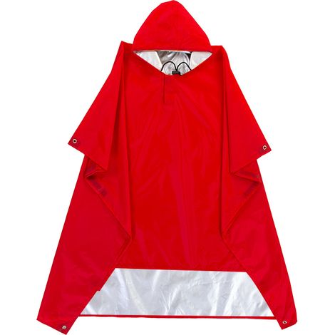 1 Pièce Blouson de Pluie Imperméable 3-en-1 pour Adultes avec Capuche Couleur Rouge, Pêche et les Activités Outdoor, 38.1 cm (1/5)