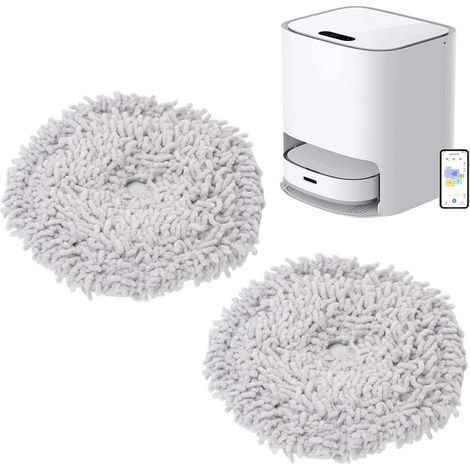 Dreame W10 PRO Sweeper Cleaning Cloth, 2 Pieces, Replacement Pad Holder (1/5)